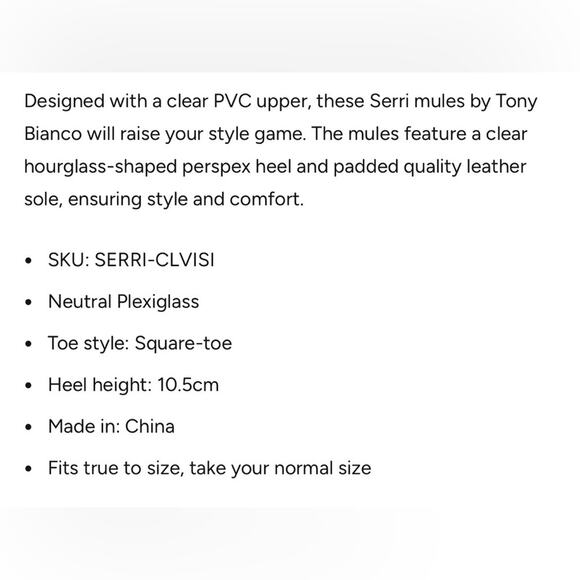 Tony Bianco Serri Clear Vinyl + Metallic Silver Hourglass Heel Mule Sandals Sz 7 - Picture 12 of 12